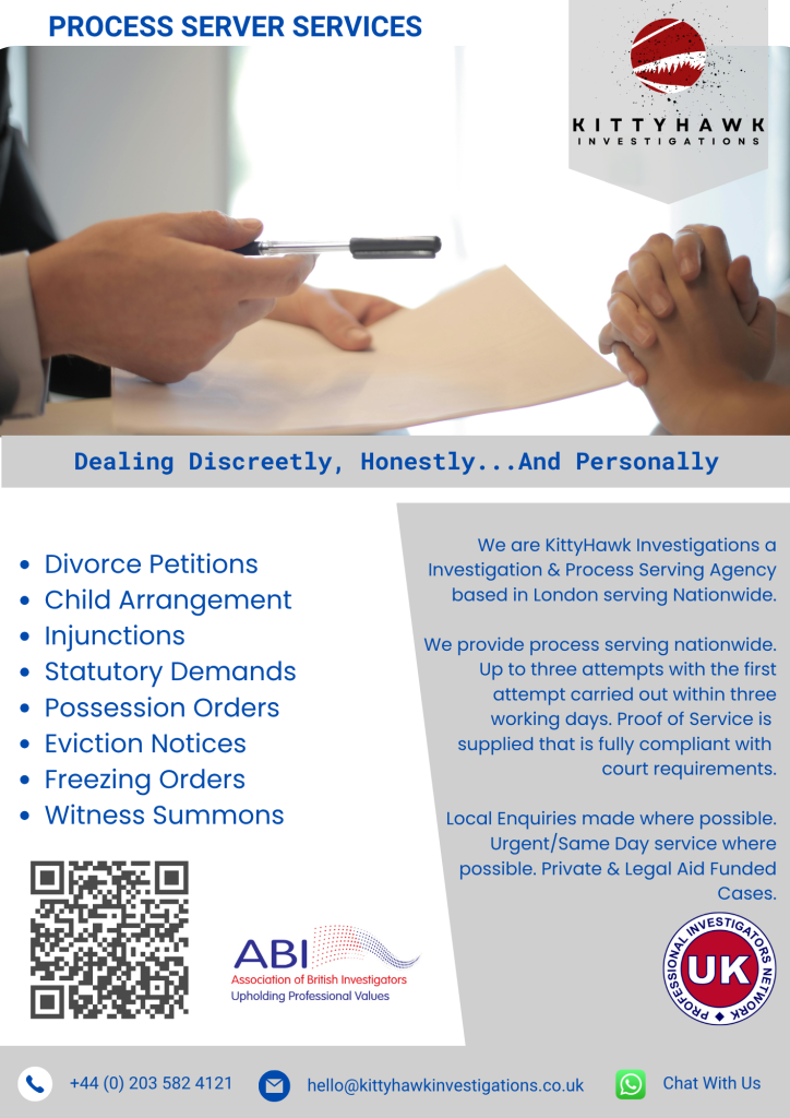 Process Server Flyer