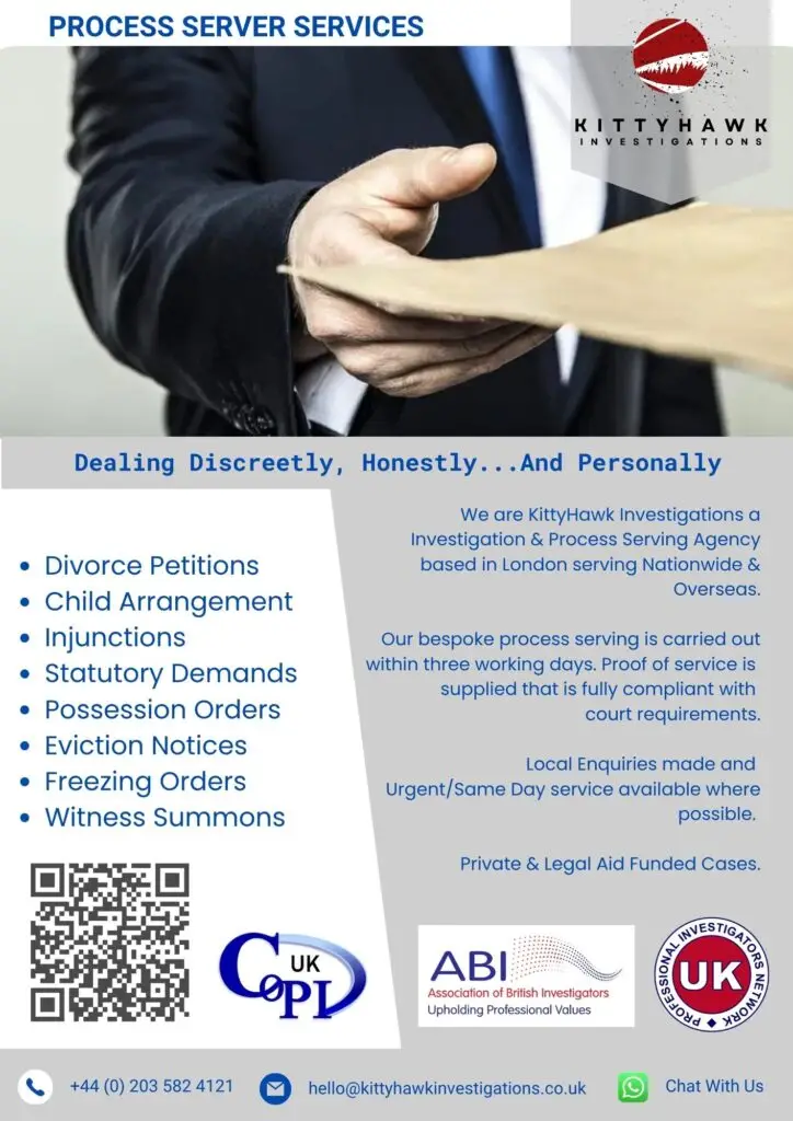 Process Server Flyer 2026